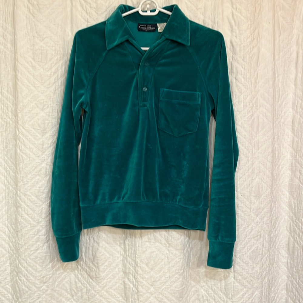 Vintage Velour Collared Shirt